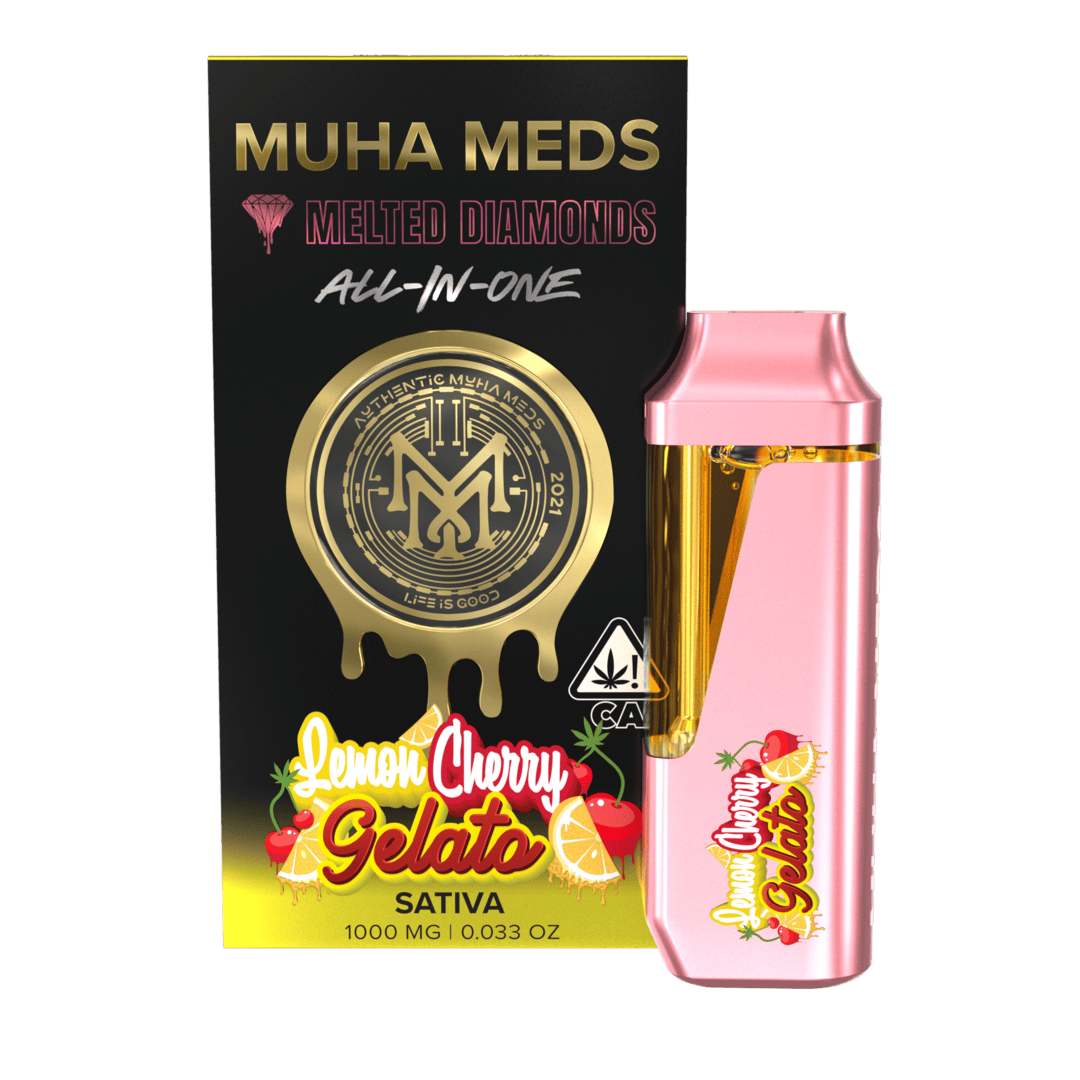 Photograph of product: MuhaMeds - Melted Diamond Disposable - Lemon Cherry Gelato