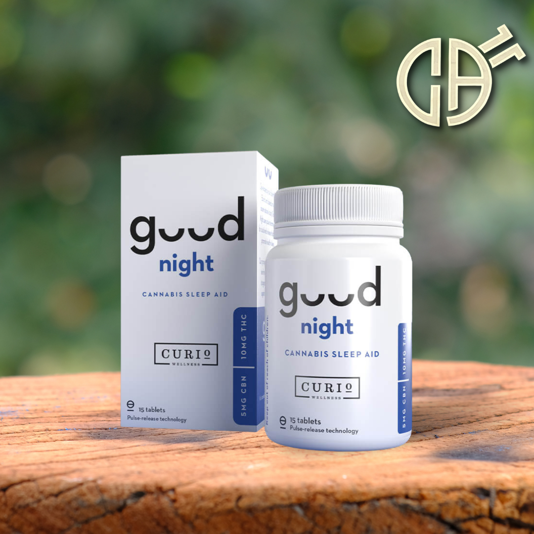 Photograph of product: Curio | Sleep Pulse Release Tablets 5mg CBN : 10mg TH-oui | 10pk