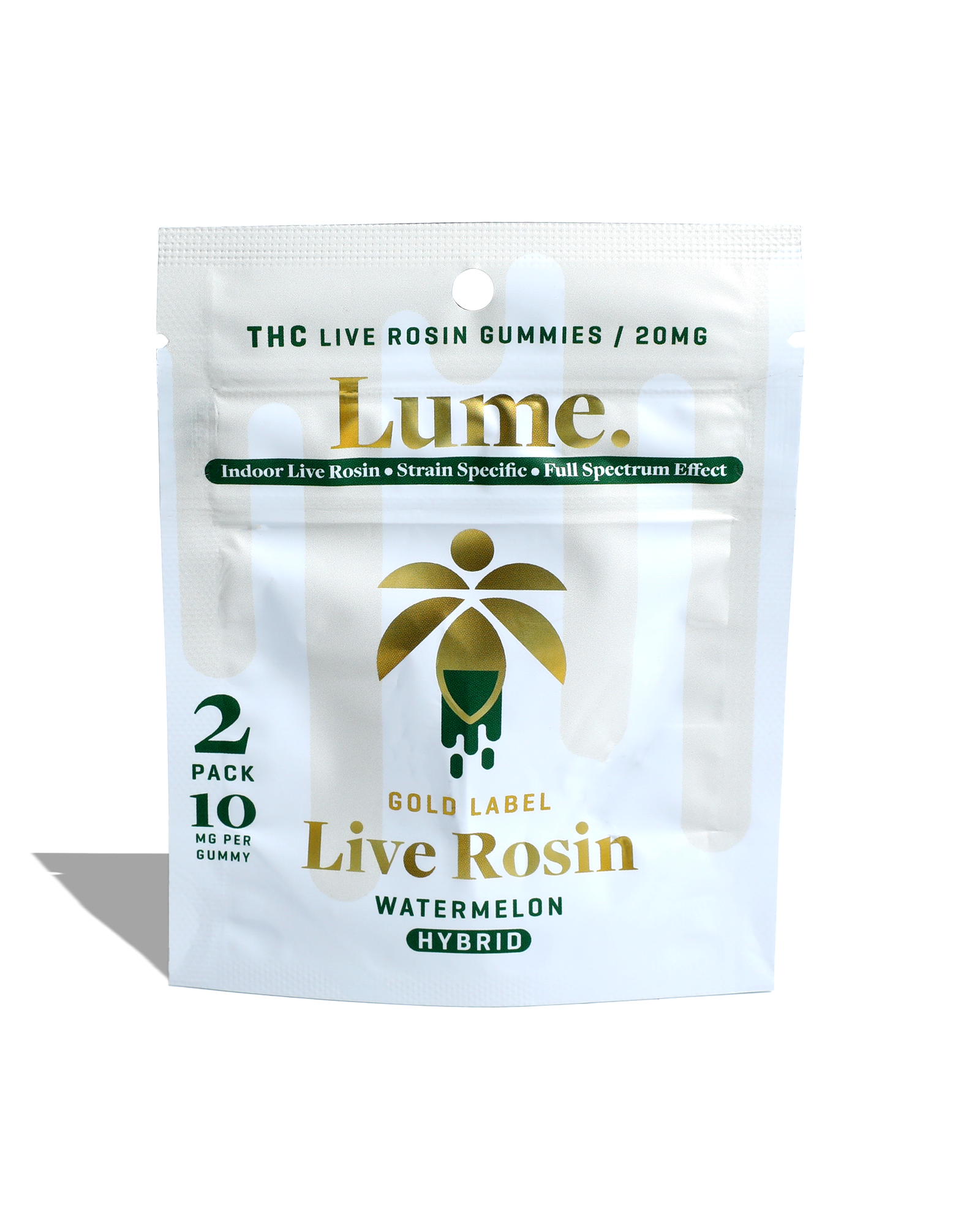 Photograph of product: Watermelon Live Rosin Gummies 2x10mg