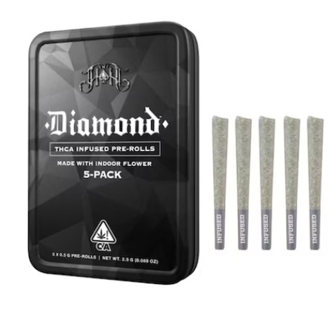 Photograph of product: HEAVY HITTERS PRIVATE RESERVE .5G PREROLL 5 PK