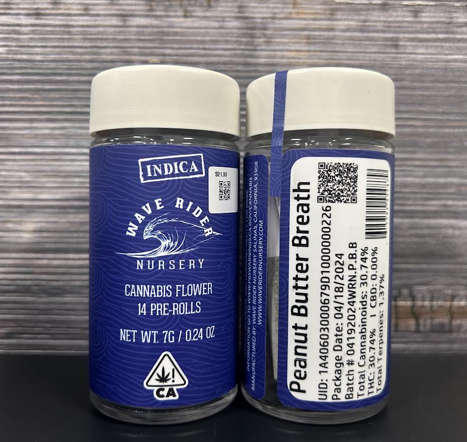 Photograph of product: WRN | PEANUT BUTTER BREATH (I/H) | .5G X 14PK