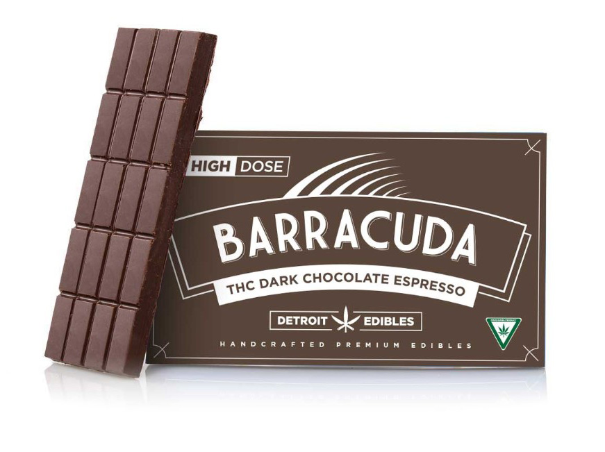 Photograph of product: Barracuda Dark Chocolate Espresso Bar 200mg Rec