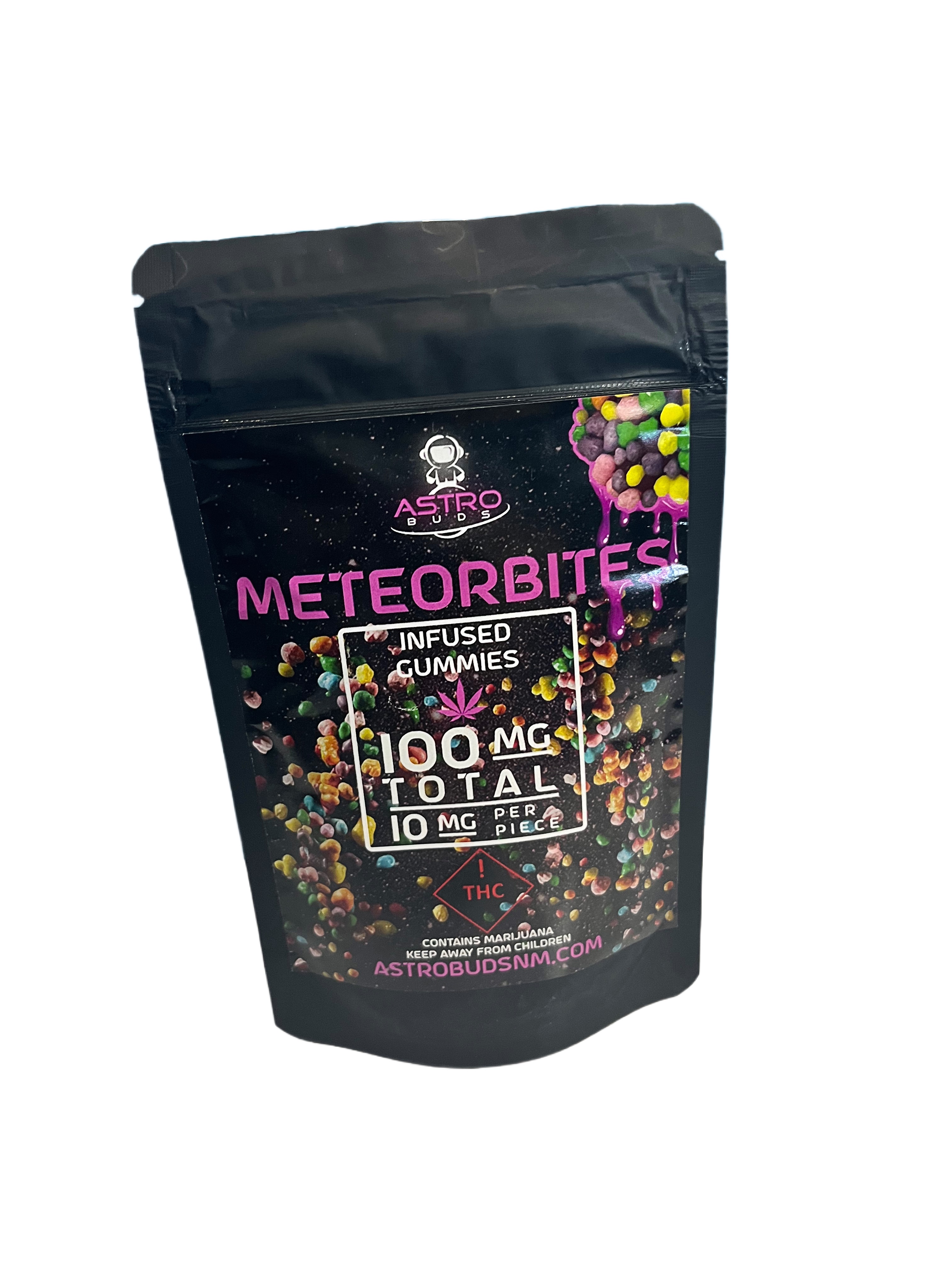 Photograph of product: Astro Buds | 100mg Gummy Pack | Meteor Bites