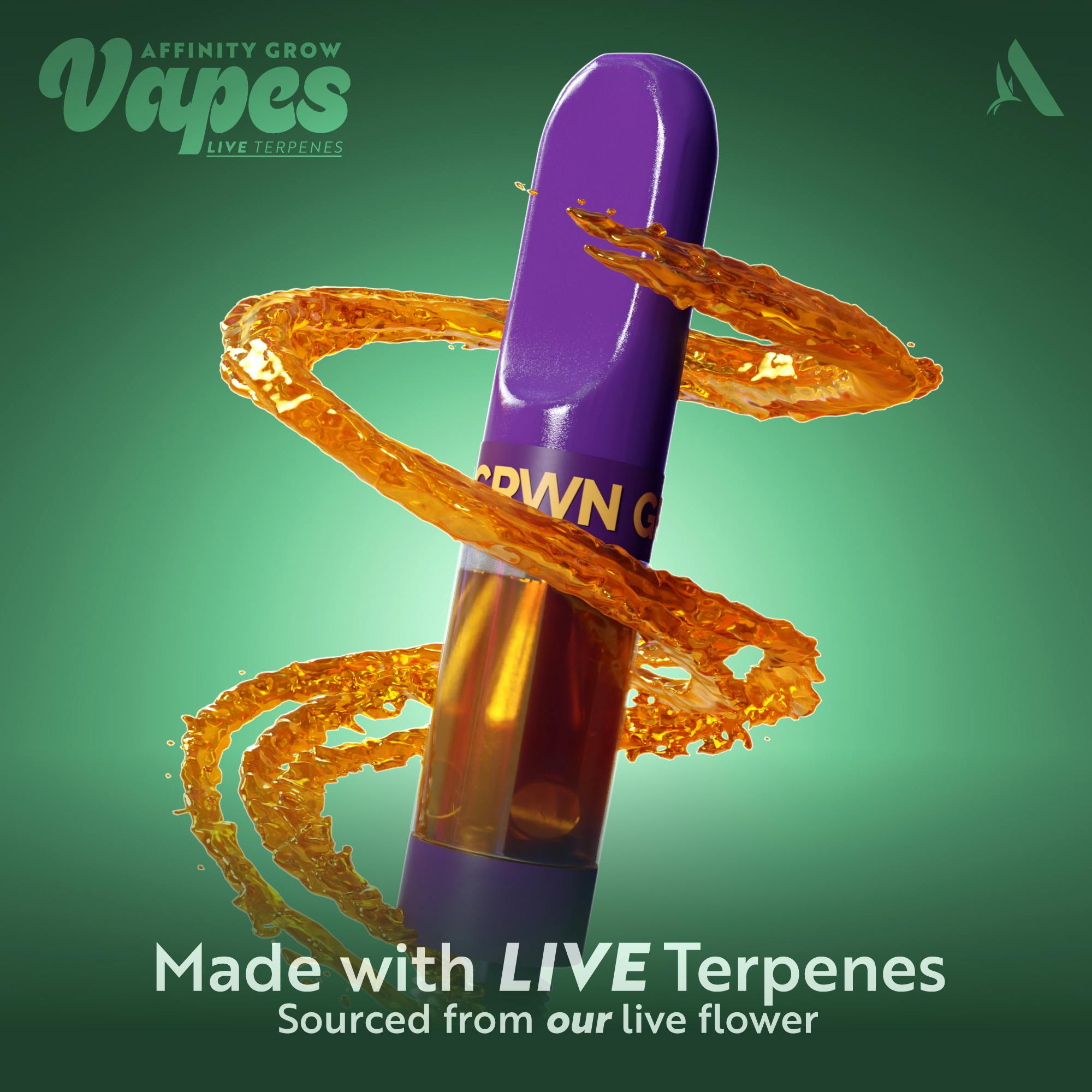 Photograph of product: Affinity Vape .5g Zoap (H) (live terps)