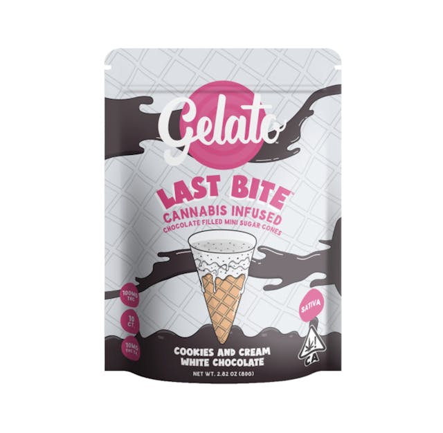 Photograph of product: Cookies & Cream Last Bite Cones (100mg) - 