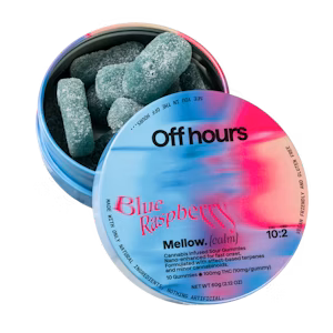 Photograph of product: Blue Raspberry Mellow | Gummies 100mg