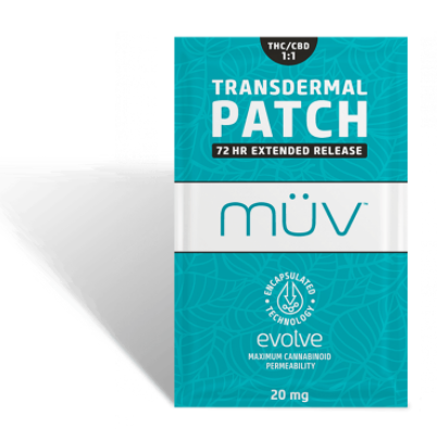 Photograph of Product: MuV Evolve Patch 10mg 1:1