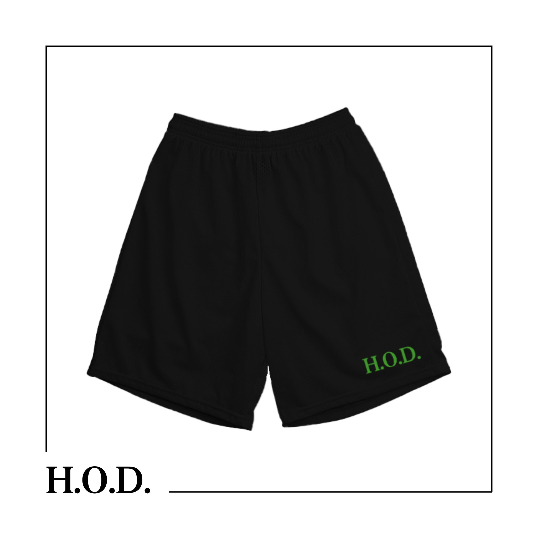 Photograph of product: H.O.D. Black Basketball Shorts 2XL