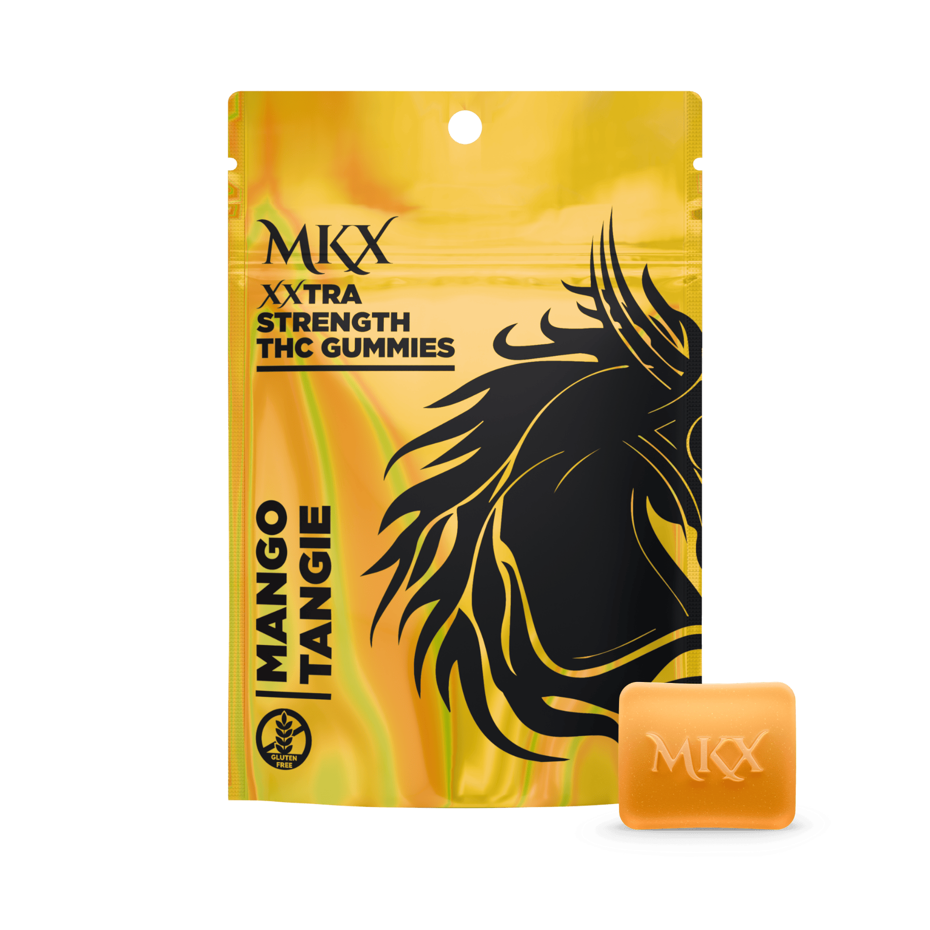 Photograph of product: MKX - 200mg Gummies - Mango Tangie