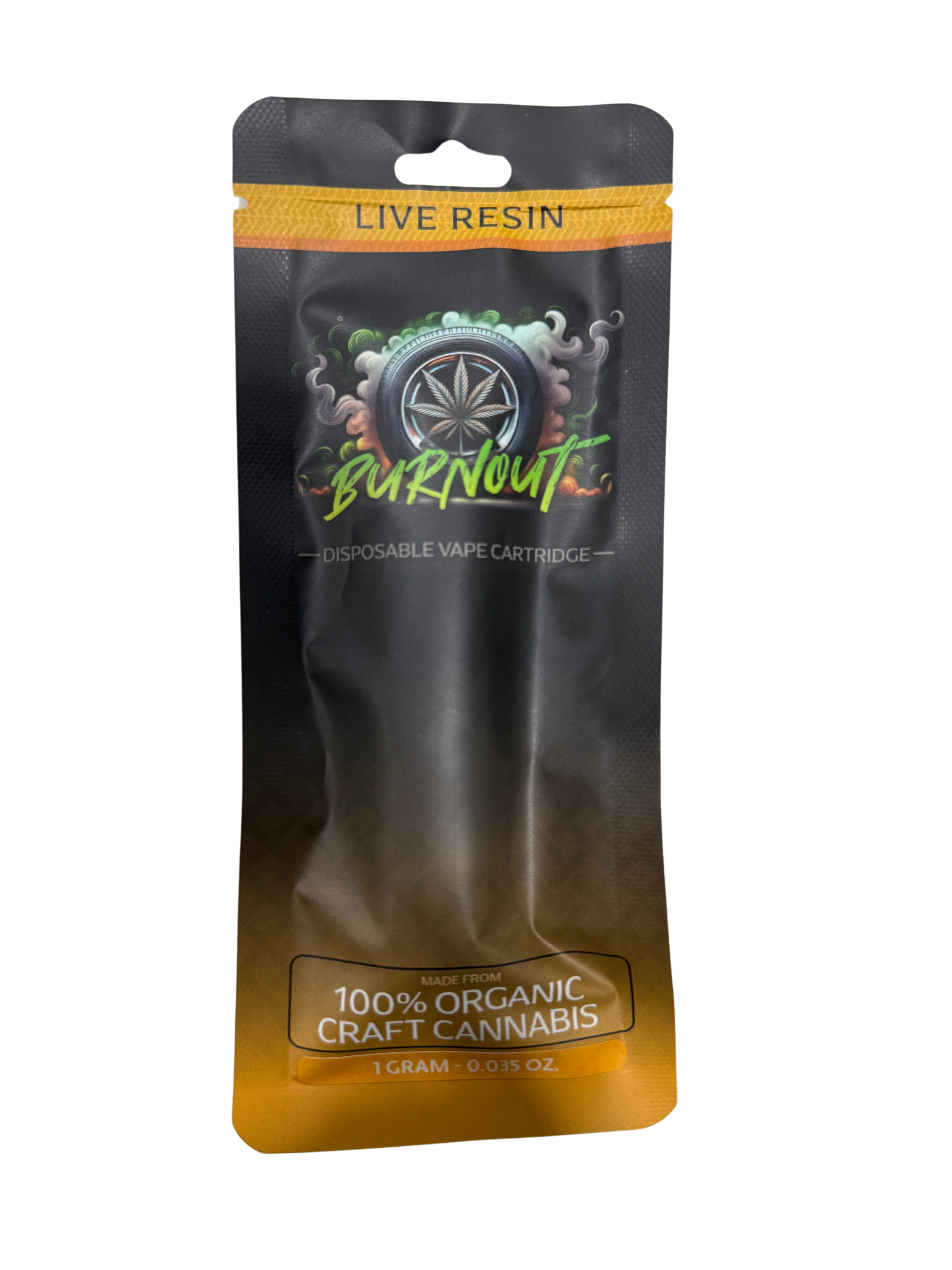 Photograph of product: Burnout -  Train Wreck  - Live Resin Disposable Vape