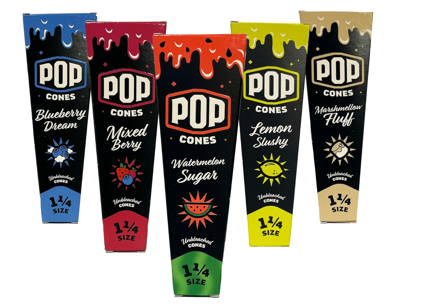 Photograph of product: Pop Cones Unbleached 1-1/4 3ct