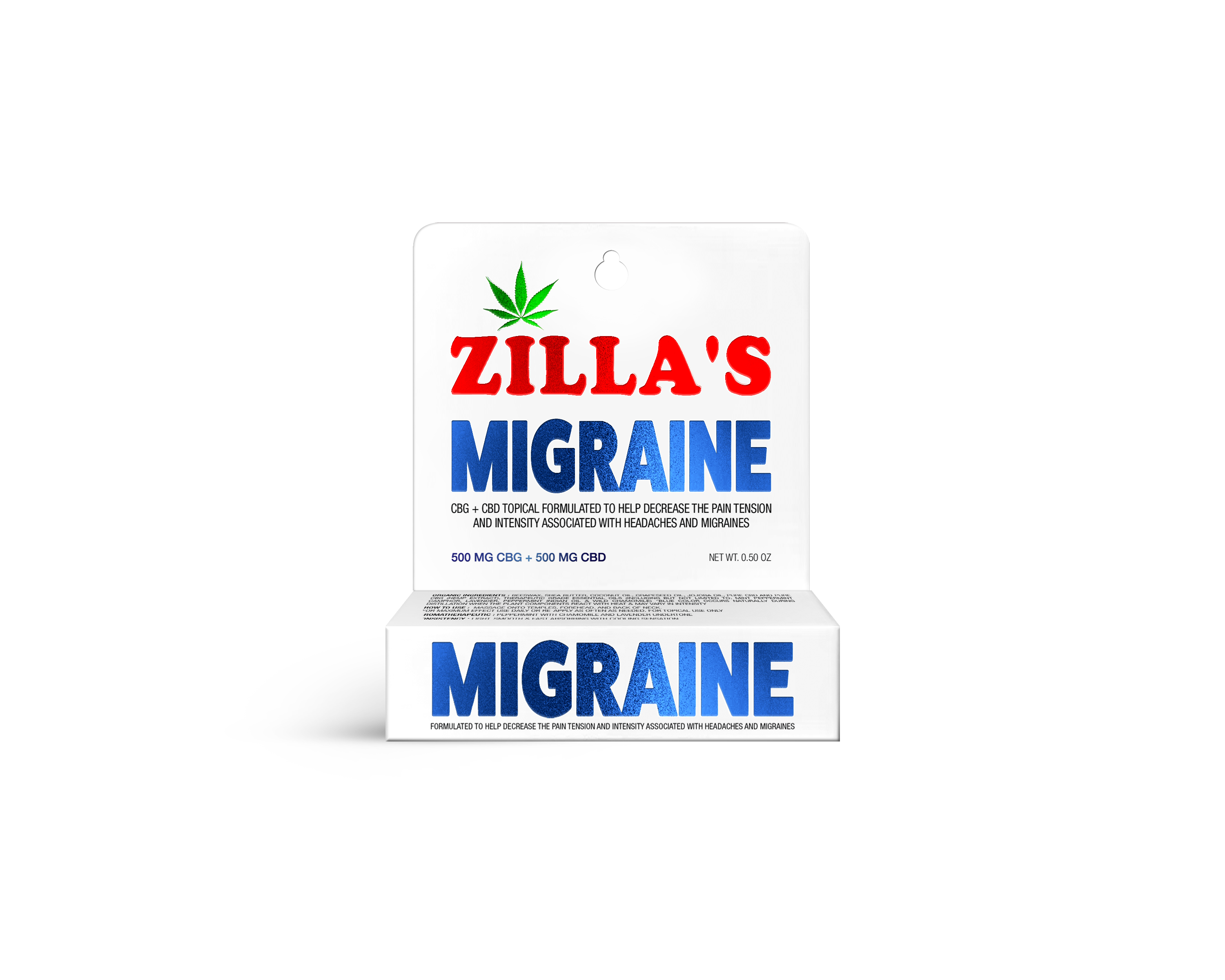 Photograph of product: Zilla's Migraine Roll On Stick