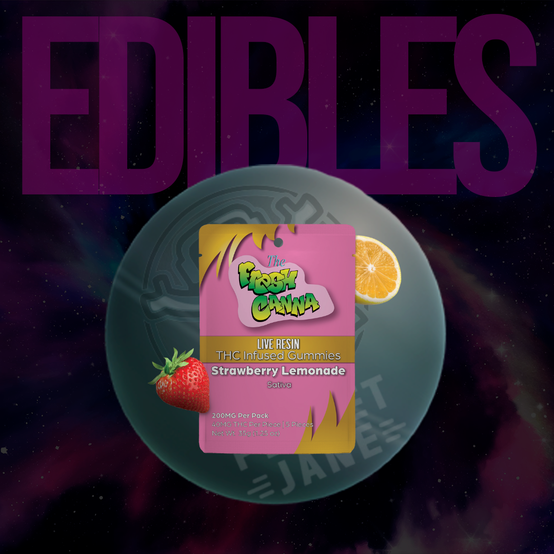 Photograph of product: Fresh Canna - 200mg Live Resin Gummies - Pineapple Express Oui'd
