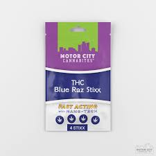 Photograph of product: Bossy - Blue Razz Stixx - 200mg