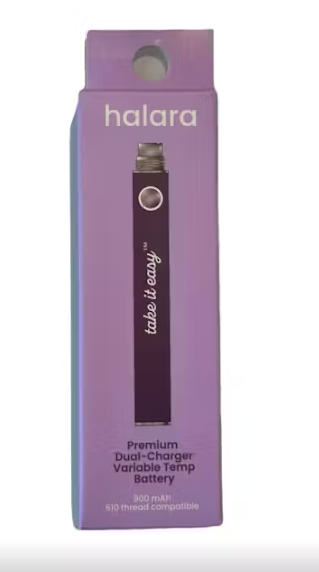 Photograph of Product: Halara Dual Charge Plum 510 Battery
