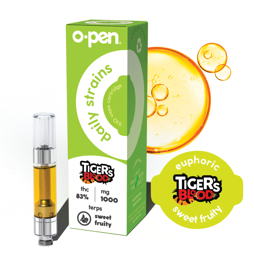 Photograph of product: O.pen | Tigers Blood