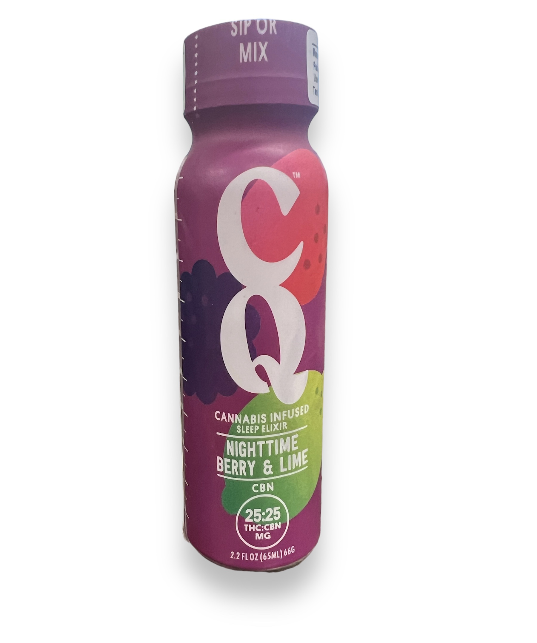 Photograph of product: CoC CQ Edibles Beverages - NightTime Berry and Lime 2.2oz Shot
