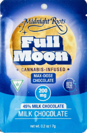 Photograph of product: Creamy Milk Chocolate | Full Moon | Midnight Roots | 200mg