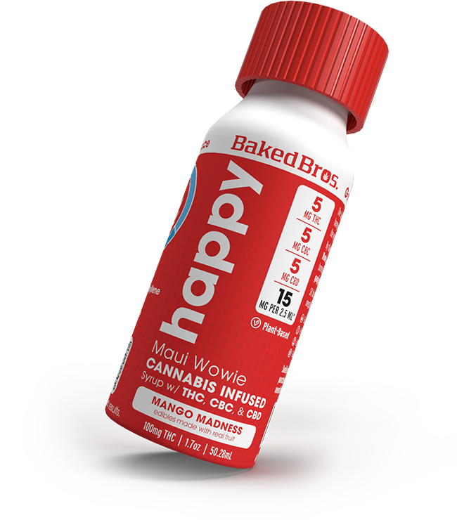 Photograph of product: Baked Bros | 1:1:1 Happy Mango Madness Syrup 100mg