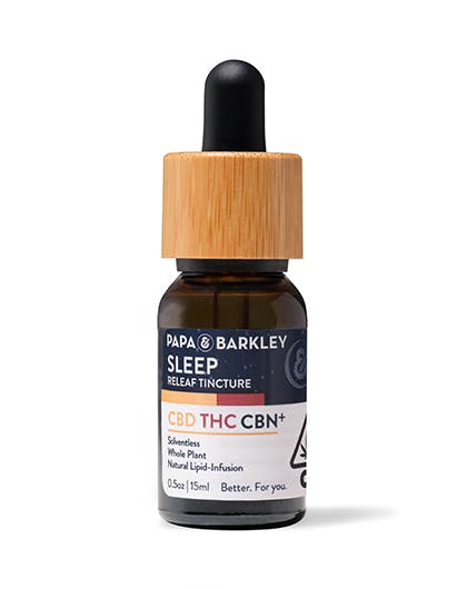 Photograph of product: Papa & Barkley Sleep Tincture 15ml 1:1:1 TH-oui:CBD:CBN $77