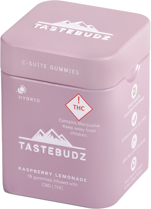 Photograph of product: TasteBudz - Rosin Gummy - CBD - 50:1 Raspberry Lemonade - CBD/20mgTH-oui