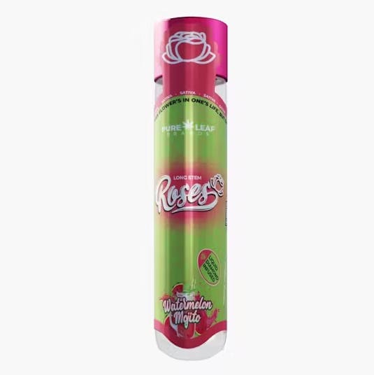 Photograph of product: Roses Single Infused PreRoll - Watermelon Mojito Long Stem