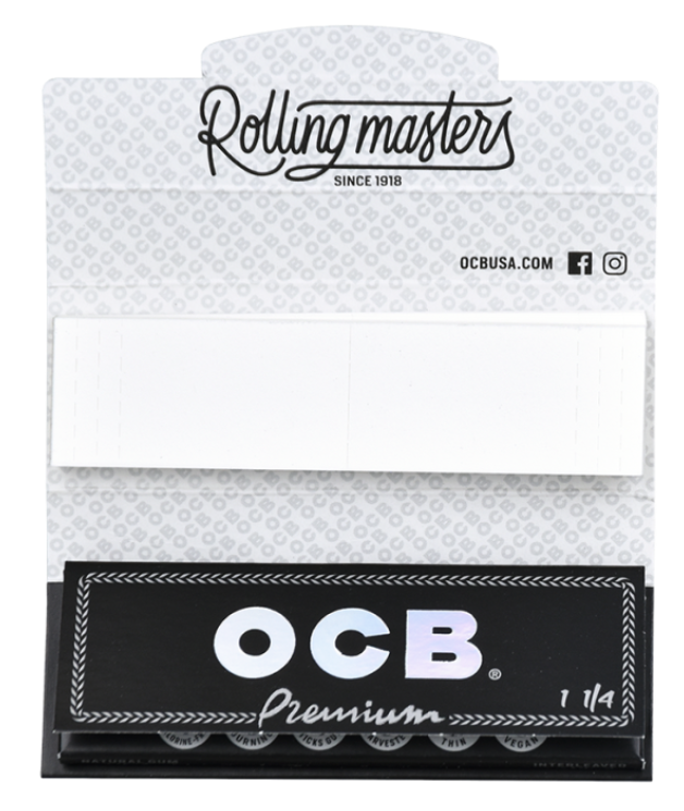 Photograph of product: OCB Premium Rolling Papers 1 1/4 + Tips