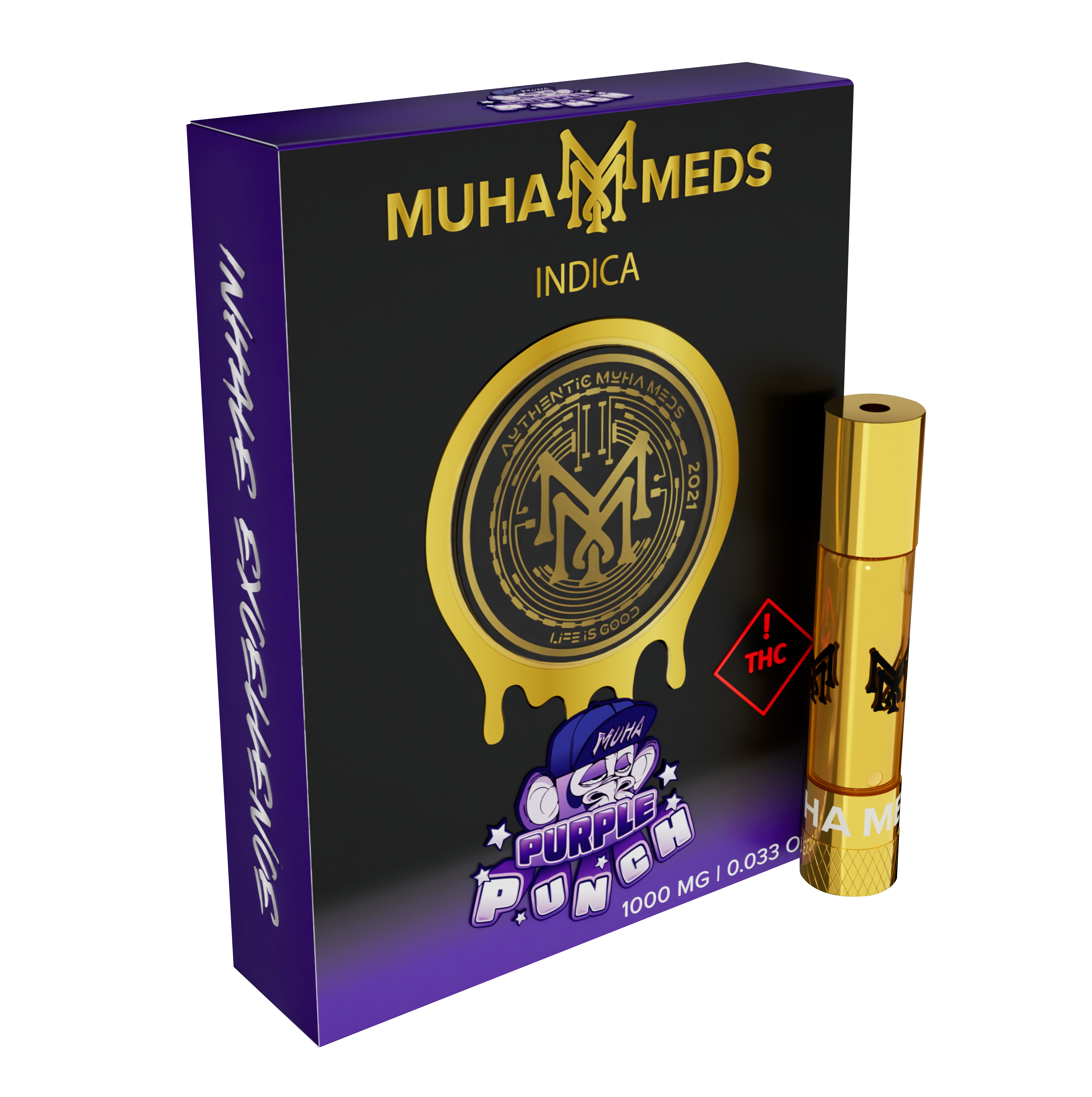 Photograph of product: 1g Purple Punch Muha Meds Cartridge - 1.00
