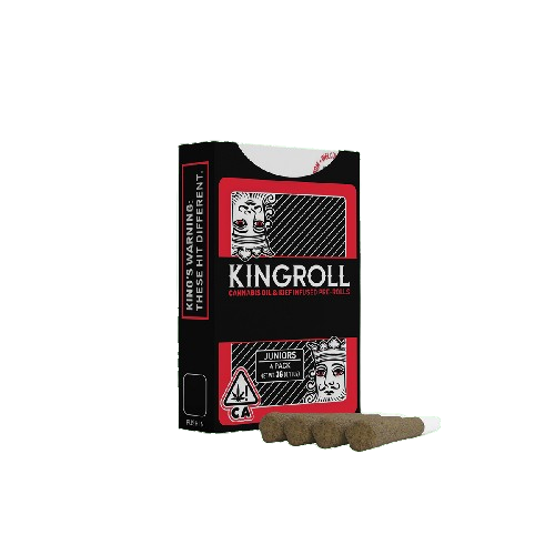 Photograph of product: Kingroll | Super Lemon Haze X Gelonade Infused Pre-Rolls 4 Pack | 3g