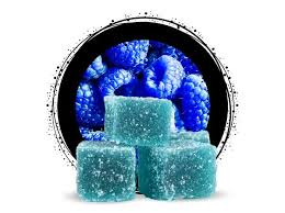 Photograph of product: Blue Raspberry - Soft Chews 10pk/100mg (10mg TH-oui each)
