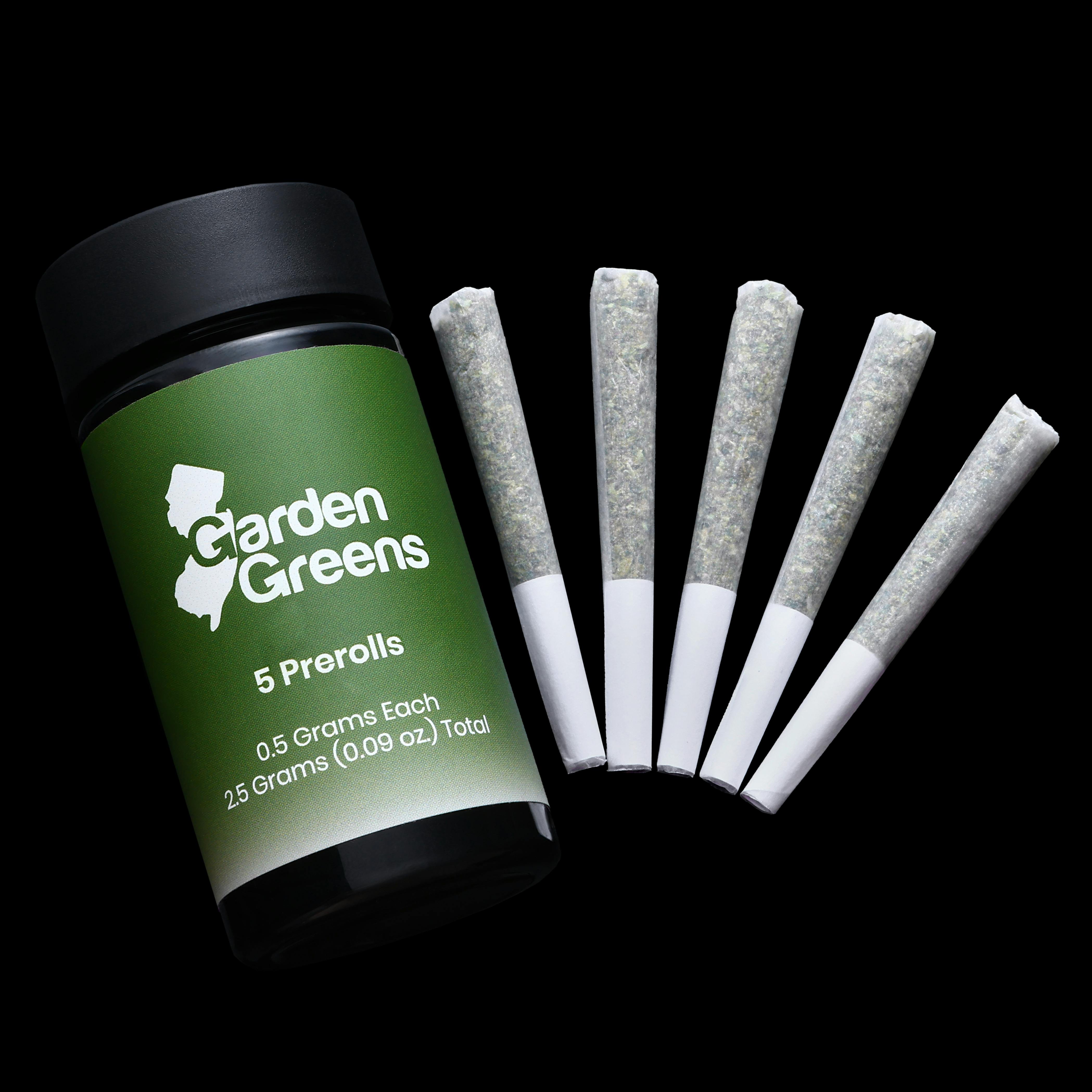 Photograph of product: Garden Greens - Rainbow Mochi - 0.5g 5 Pack - Preroll - 2.5g