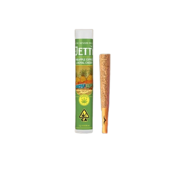 Photograph of product: Jetty Extracts | Pineapple Express X Royal Cherry High THC Infused Pre-Roll | 1g