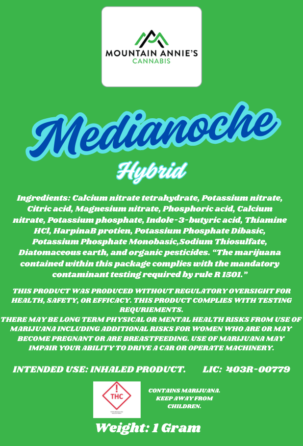 Photograph of product: Medianoche (H) By Mountain Annie's Joint