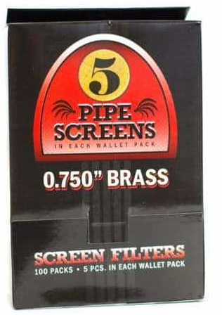 Photograph of product: Pipe Screens | 0.625" | Stainless Steel | 5 Pack