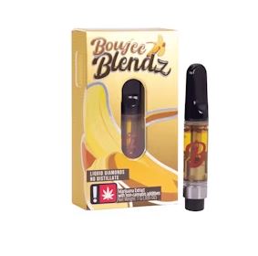 Photograph of product: Boujee Blendz | Banana Smoothie | Flavored Live Diamonds Cartridge 1g
