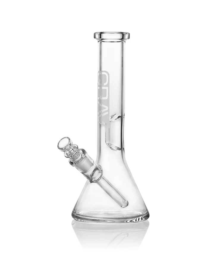 Photograph of product: GRAV | Small, Clear Beaker Base Water Pipe
