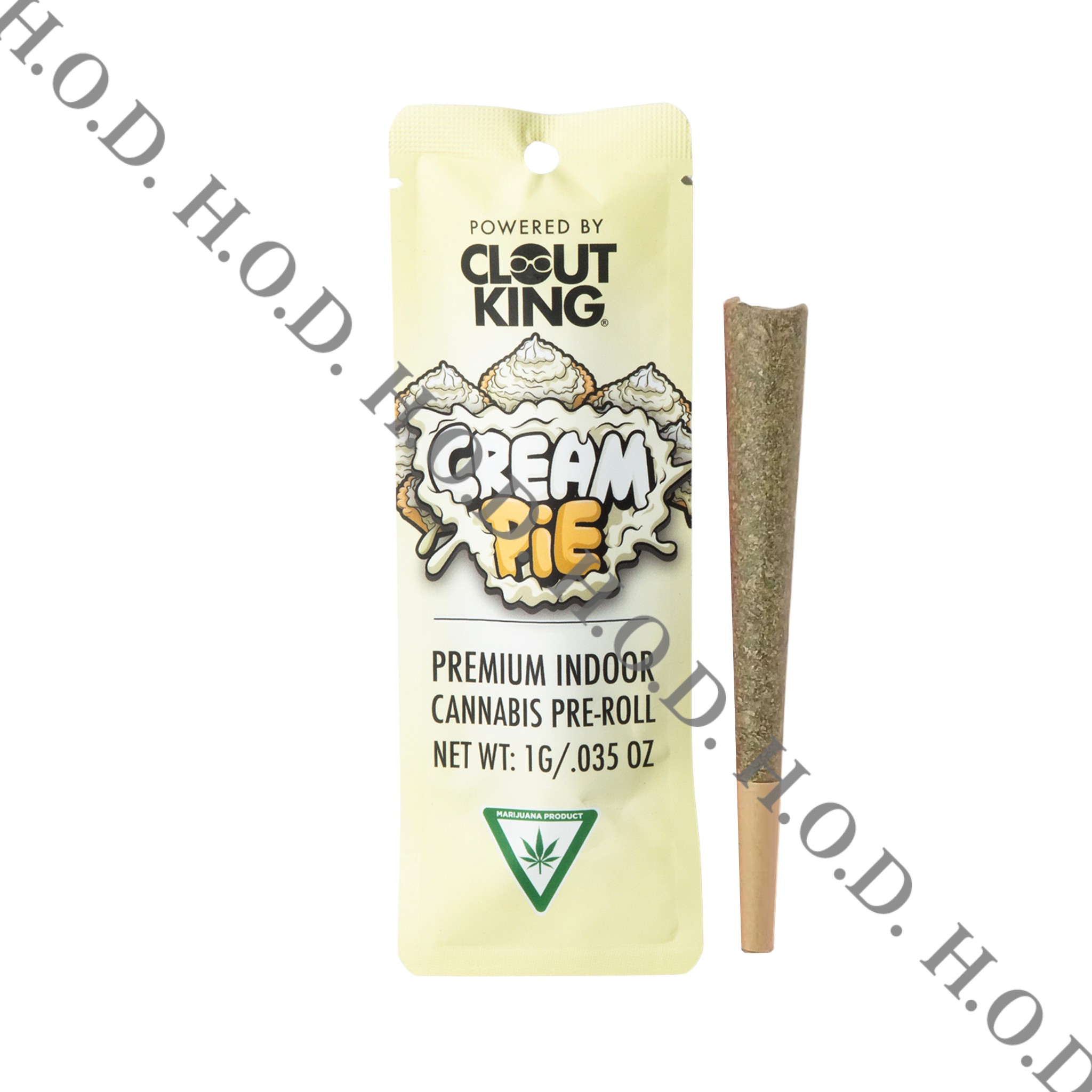 Photograph of product: Clout King Cream Pie Pre-Roll 1g