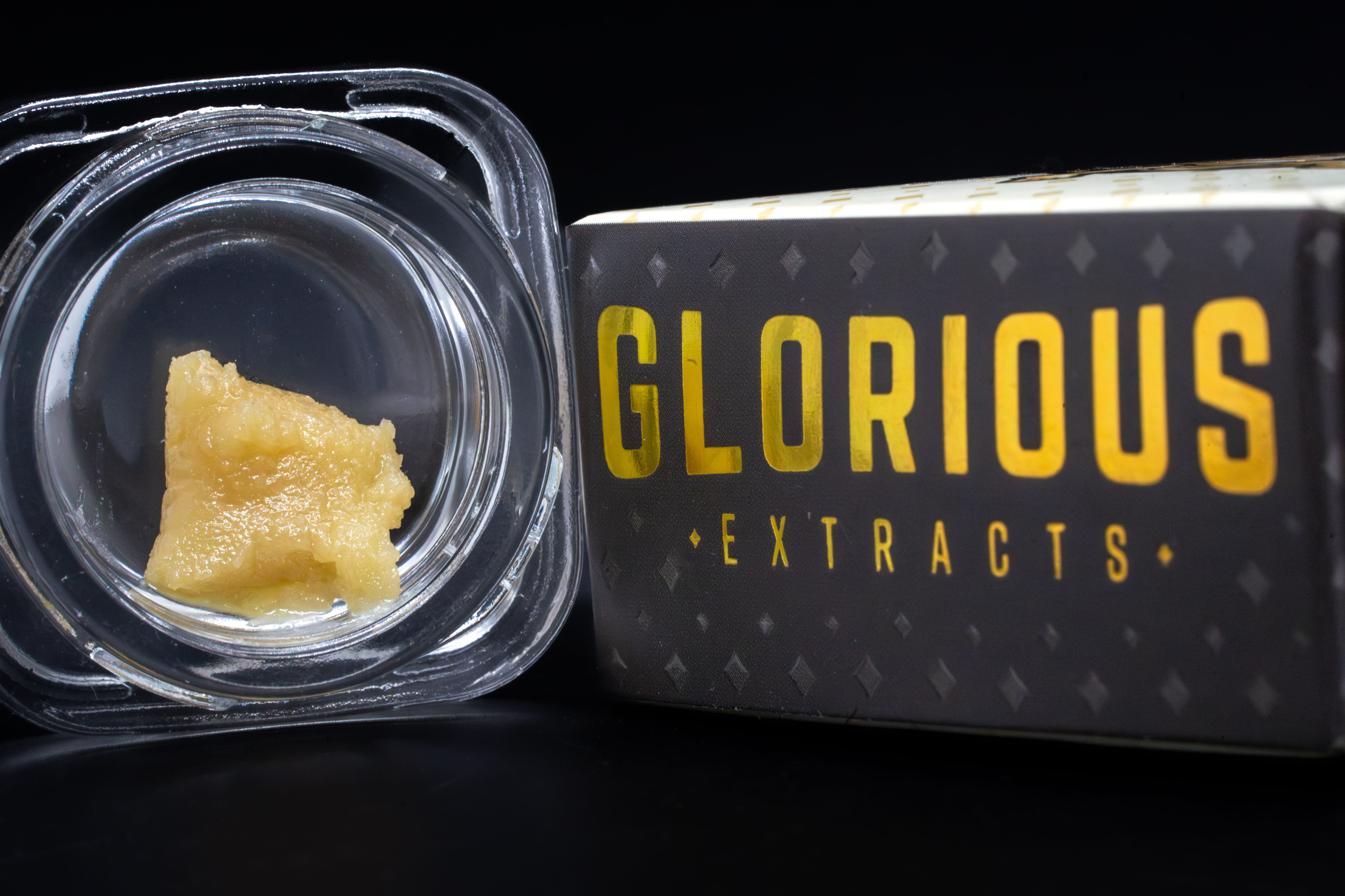 Photograph of product: Glorious Extracts Live Rosin Baller Jar - 90u Grape Mints (H)
