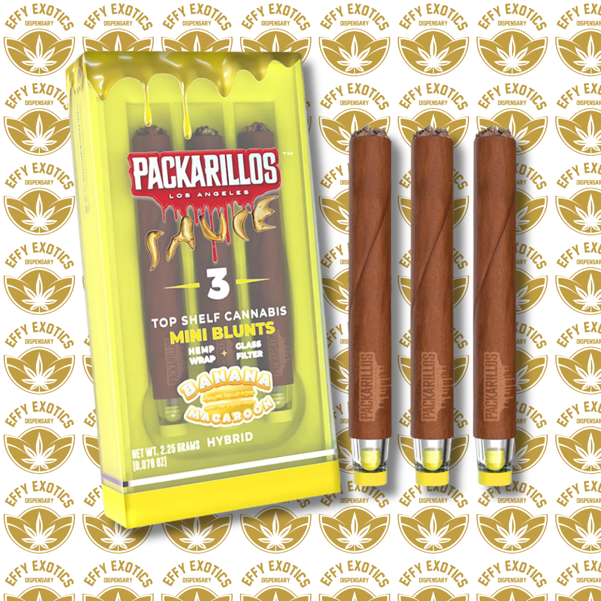 Photograph of product: PACKARILLOS LOS ANGELES - BANANA MACAROON 3PK 2.25G