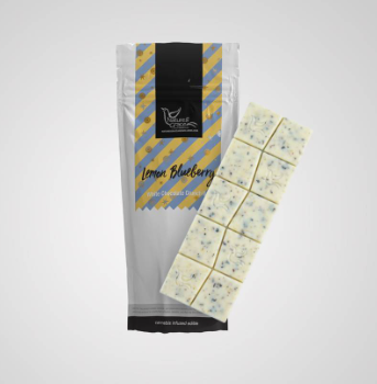 Photograph of product: Edible* - Nature's Grace & Wellness - Lemon Blueberry White Chocolate Crunch Bar (H) - 100mg