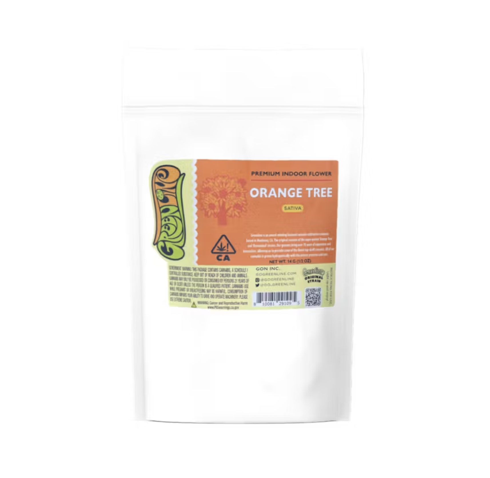 Photograph of product: Orange Tree (S) 14g Half - Greenline Organics