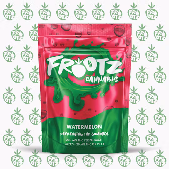 Photograph of product: Frootz | Watermelon | 200mg | Gummies