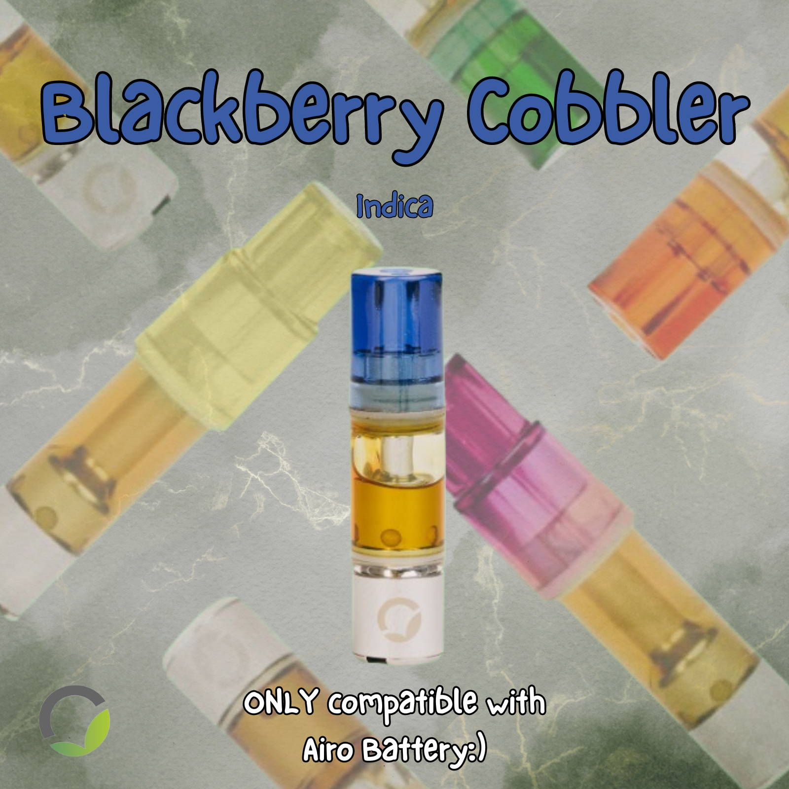 Photograph of product: Airo | Blackberry Cobbler | 1g (Oui'd)