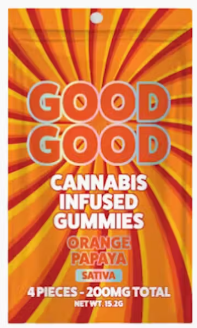 Photograph of product: GOOD GOOD | 200MG GUMMIES 4P | ORANGE PAPAYA