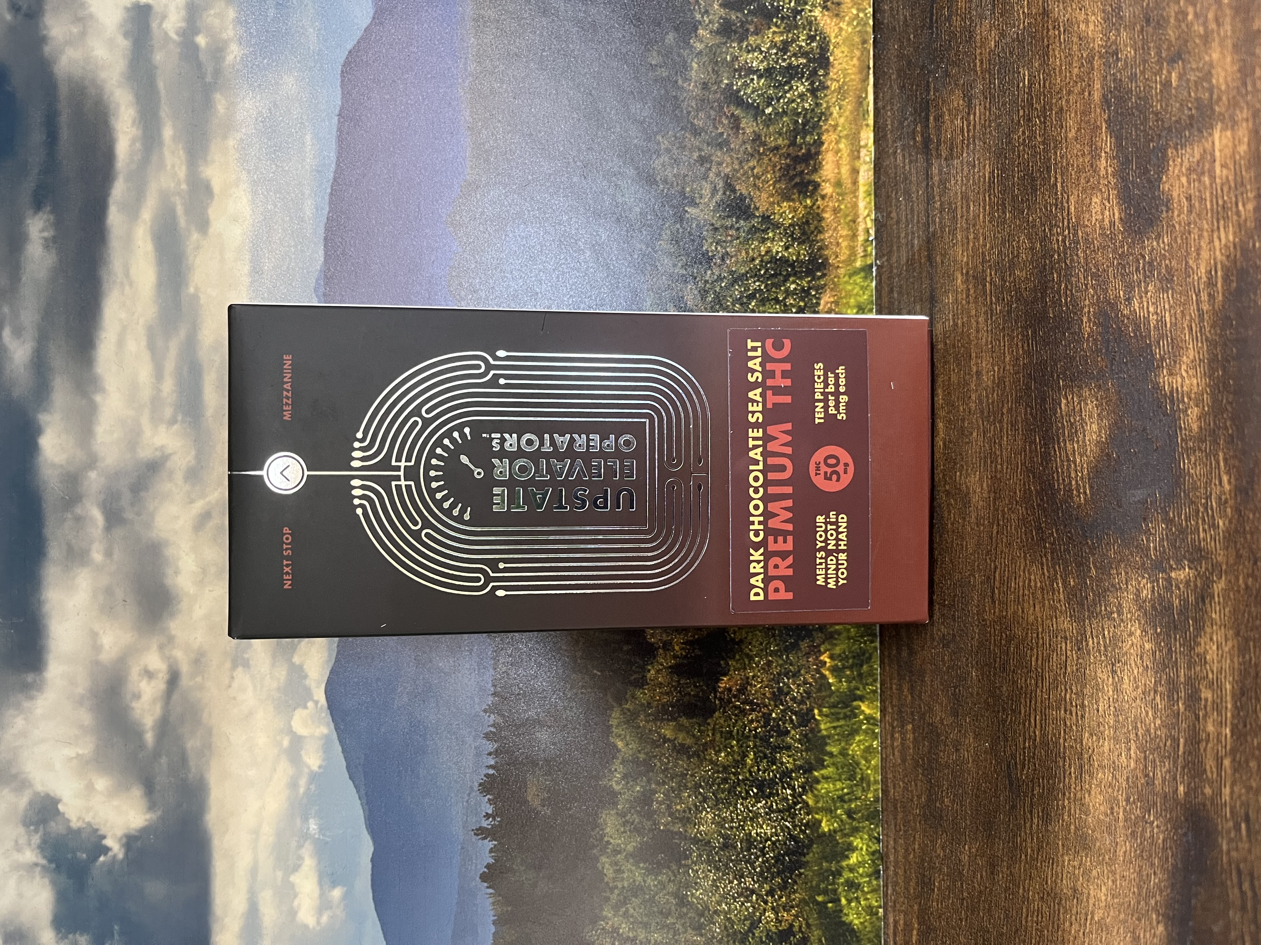 Photograph of product: Dark Chocolate Sea Salt Bar 50mg