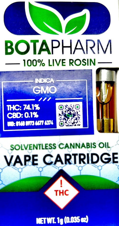 Photograph of product: GMO - Rosin - Standard 510 Thread
