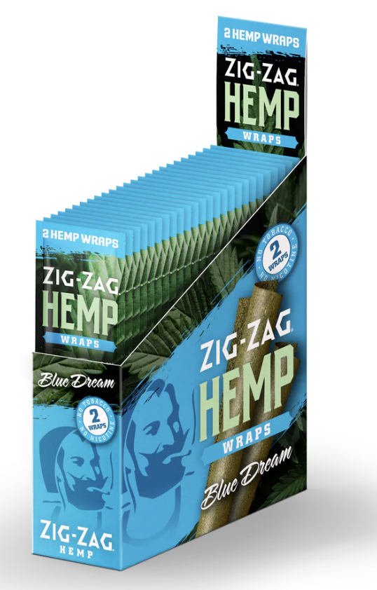 Photograph of product: ZIG-ZAG HEMP WRAPS BLUE DREAM