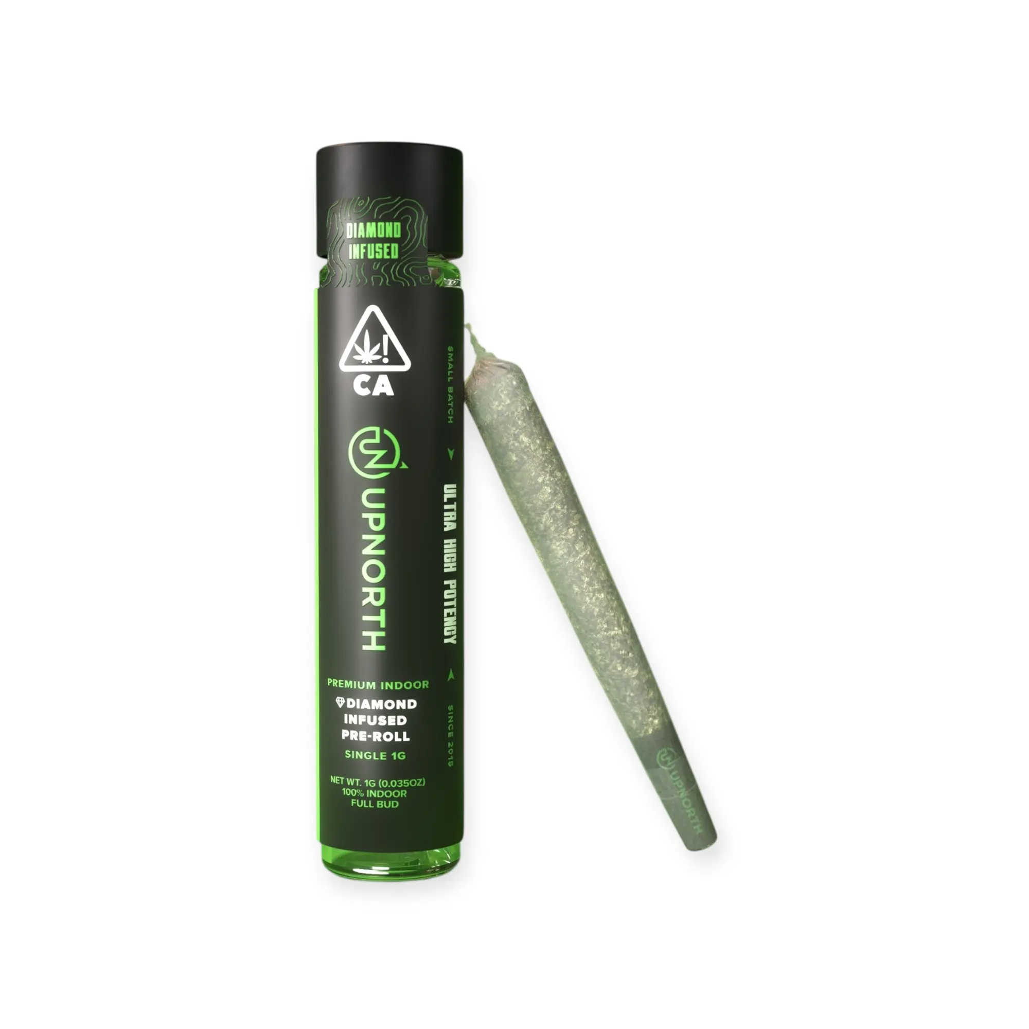 Photograph of product: 1g Lemon Thai (Sativa) Diamond Infused Indoor Pre-roll $20
