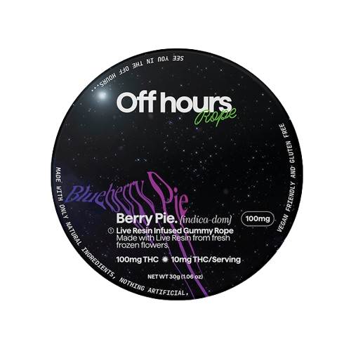 Photograph of product: Off Hours | Live Resin Rope | Berry Pie | Blueberry Pie