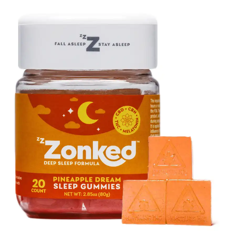 Photograph of product: Pineapple Dream Sleep Gummies 100mg